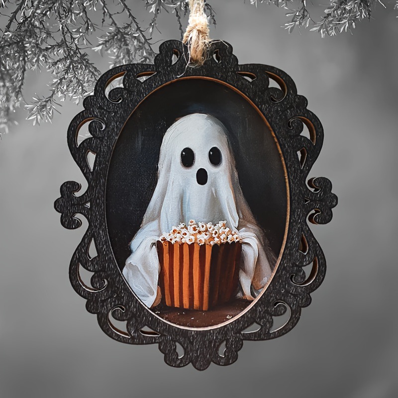 Title 4, Creative Halloween Ghost Portrait Pendant