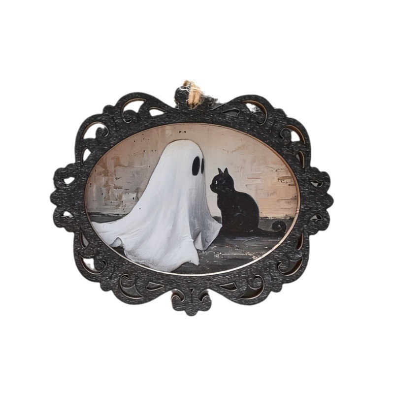 Title 5, Creative Halloween Ghost Portrait Pendant