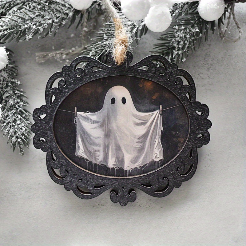 Title 7, Creative Halloween Ghost Portrait Pendant