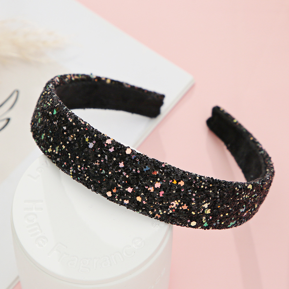 Title 5, New Hipster Style Hair Band High Skull Top Glitter