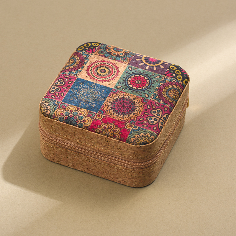 Title 5, Original Advanced Cork Jewelry Box Portable Tra...