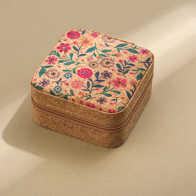 Title 10, Original Advanced Cork Jewelry Box Portable Tra...