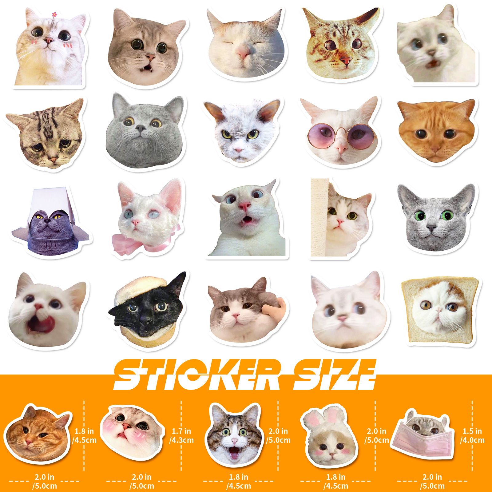 Title 5, Fashion Statement Cat Graffiti Stickers