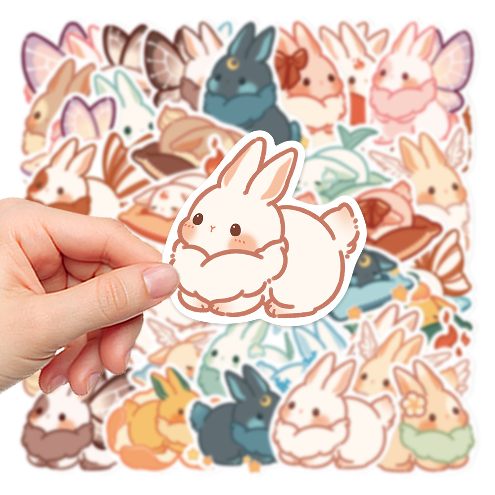 Title 3, Fashion Personality New Cheese Rabbit Stickers