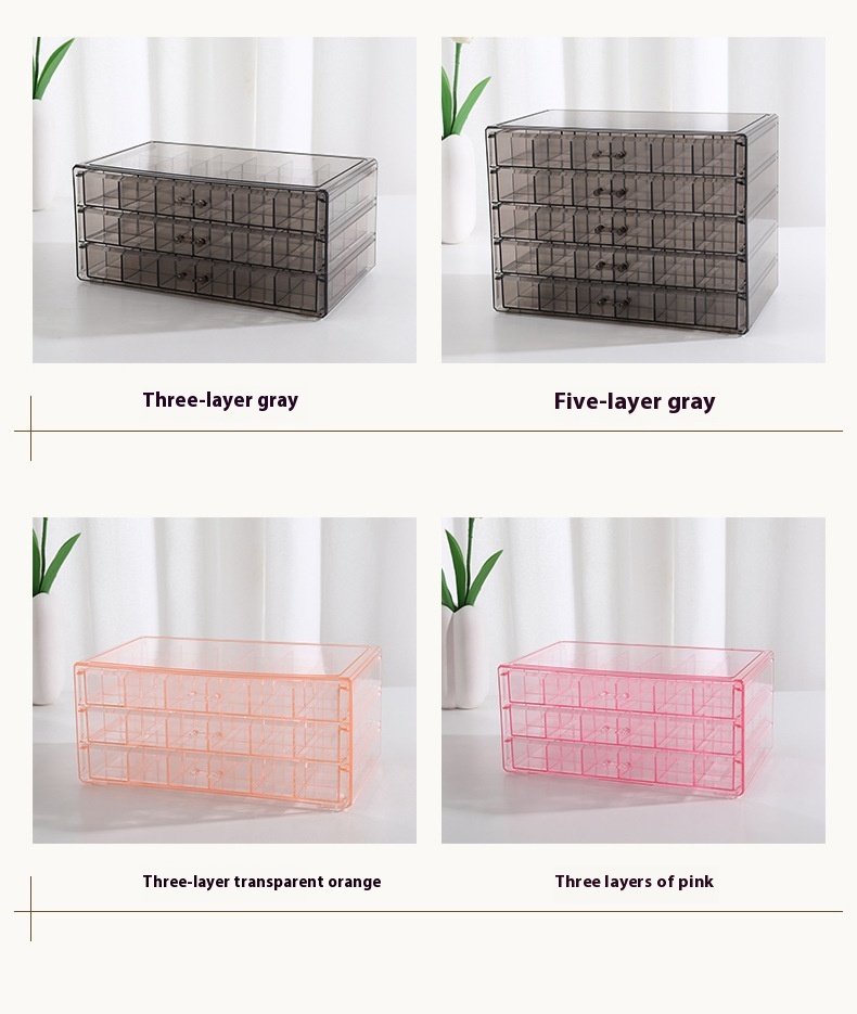 Title 8, Transparent Jewelry Storage Box Multi-layer Lar...