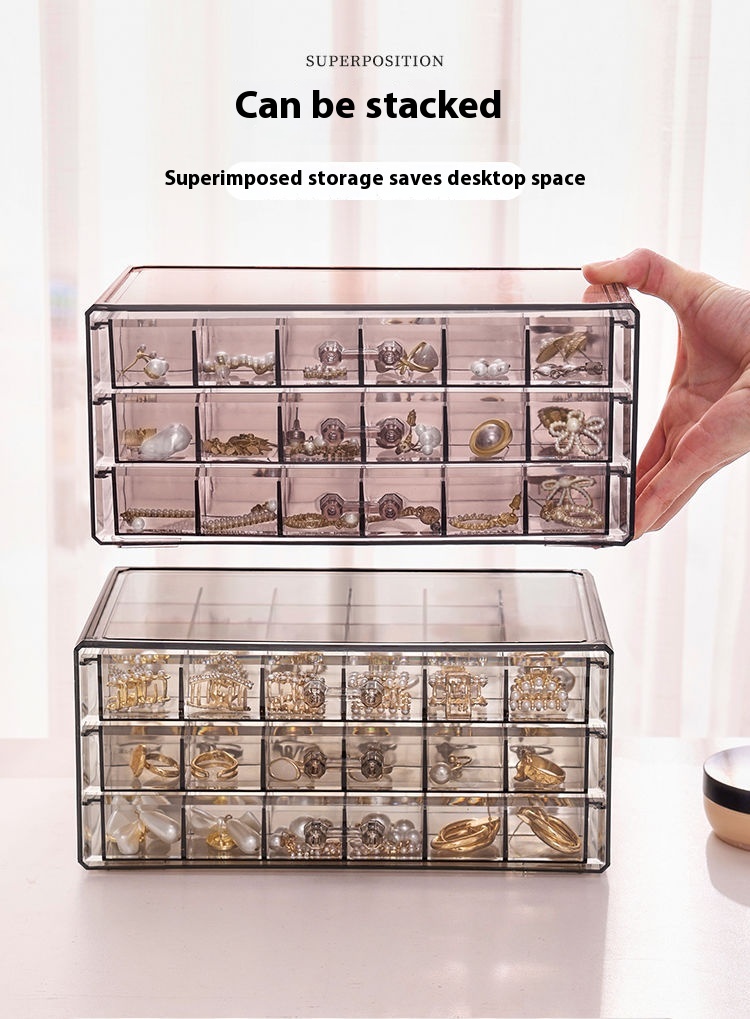 Title 11, Transparent Jewelry Storage Box Multi-layer Lar...