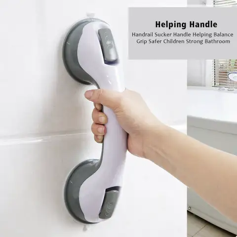 Power Shower Grip Handle Bathroom Suction Grab Bar Safety