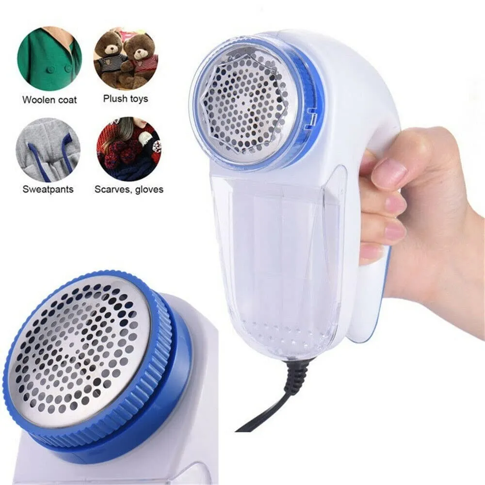 Lint Remover And Fabric Shaver, Electric Portable Sweater Pill Defuzzer Fuzz Balls Remover, For Clothes, Ouch, Blanket, Curtain, Legging - White