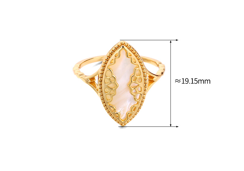 Women's Bubble Fashion White Shellfish Ring