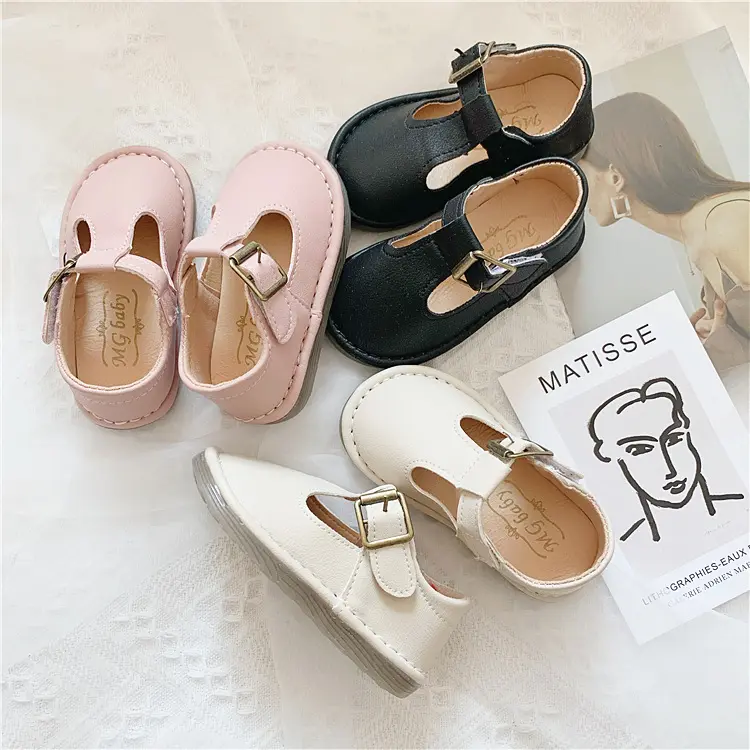 Girls Toddler Fashion Small Leather Shoes
