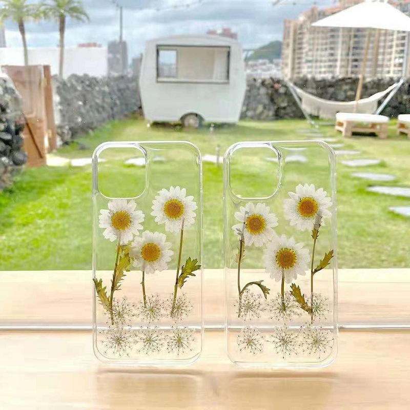 Новый чехол для телефона Daisy из эпоксидной смолы, подходящий защитный чехол