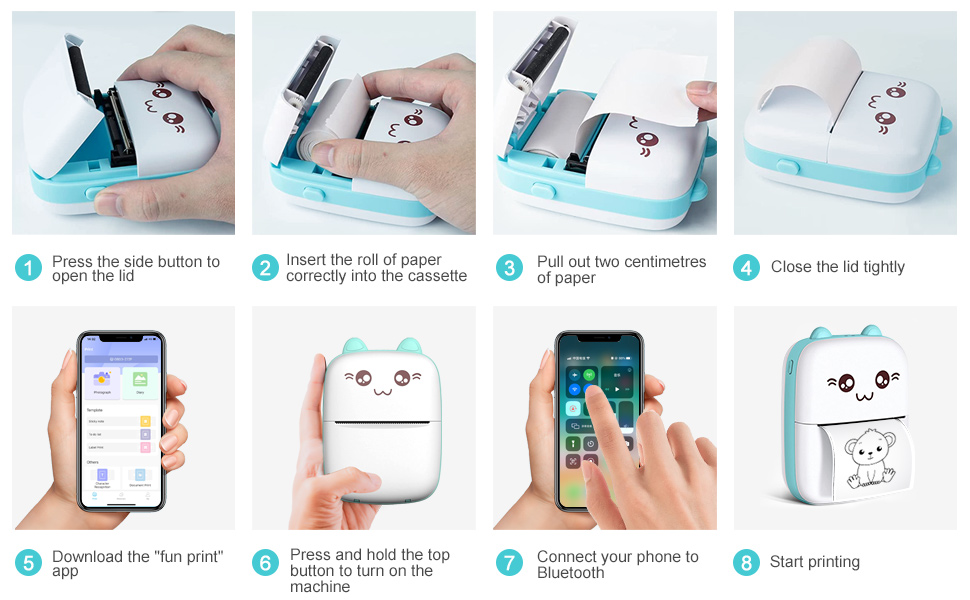 Tagmate Portable and stylish TagMate printer for creative minds usage gif- Innova Trendy