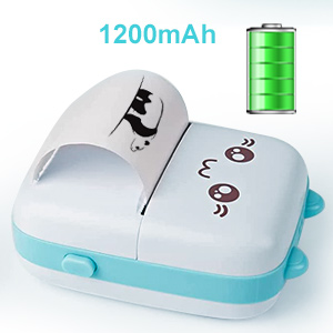 Tagmate Minimalist black and white label chargeable printer in action - Innova trendy