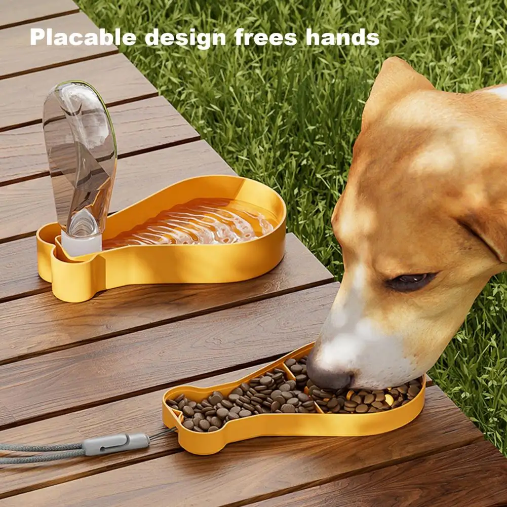 Pet Water Feeder Hydration On-the-go Portable 2-in-1