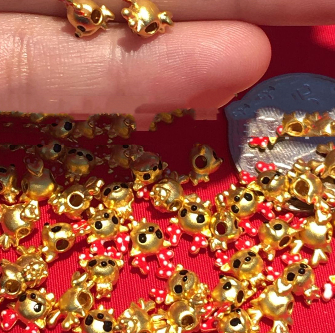 Hard Gold Elk Valentine's Day DIY Necklace Bracelet Beaded