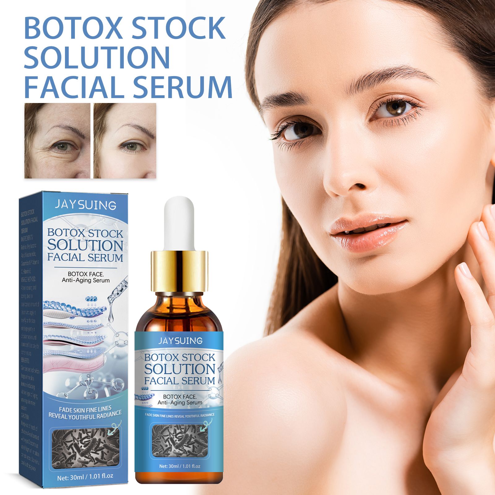 Anti-Aging Facial Firming Serum Application