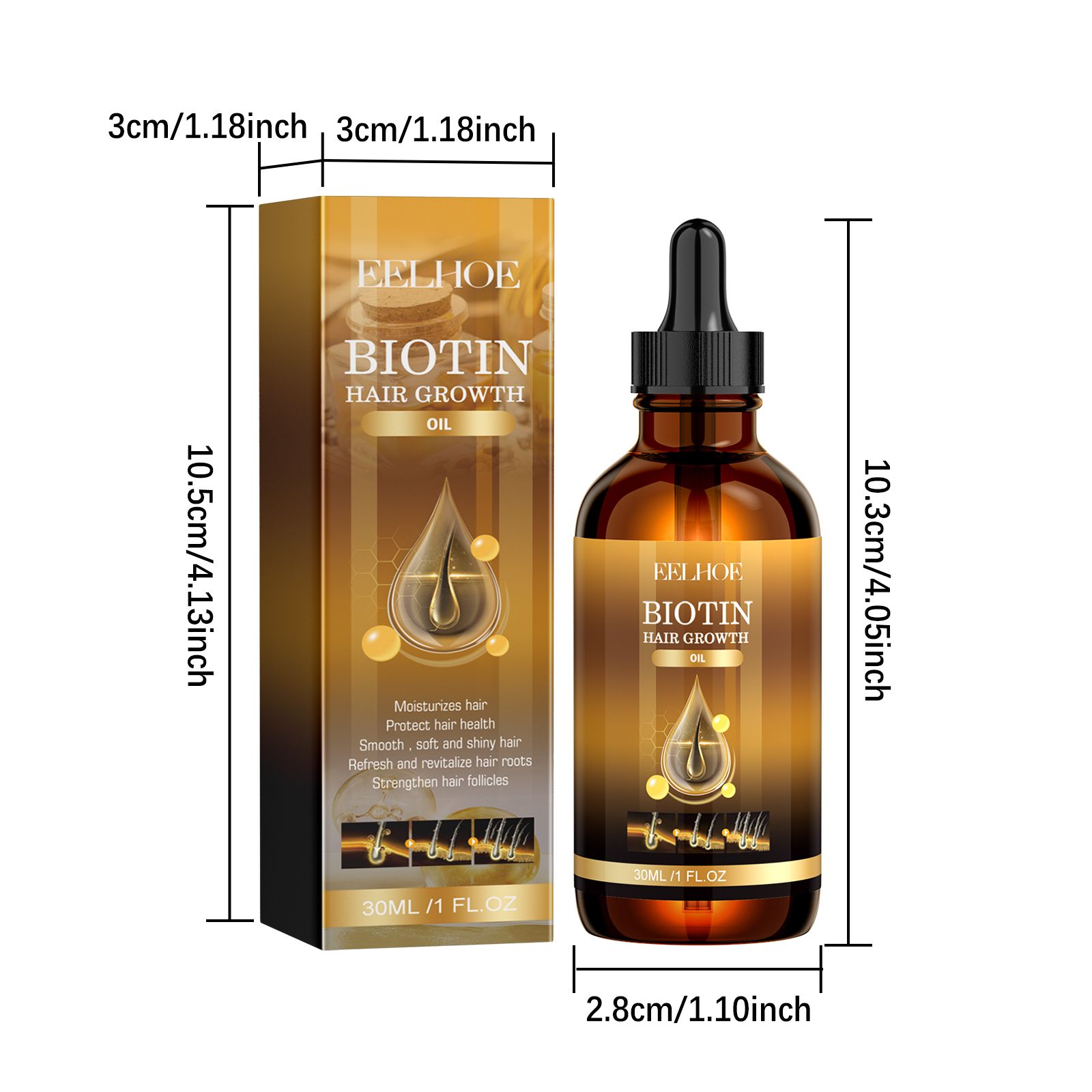 Biotin Hair Oil Supports Real Hair Growth