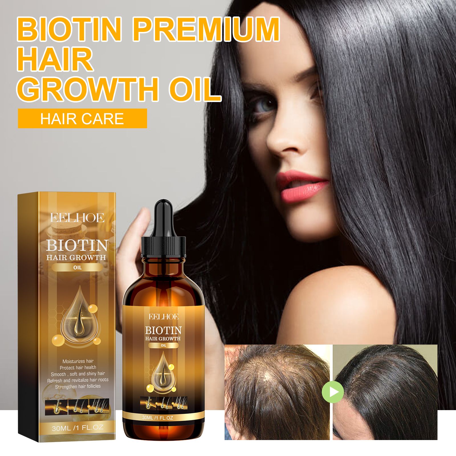 Healthier Hair Starts with Biotin Hair Oil