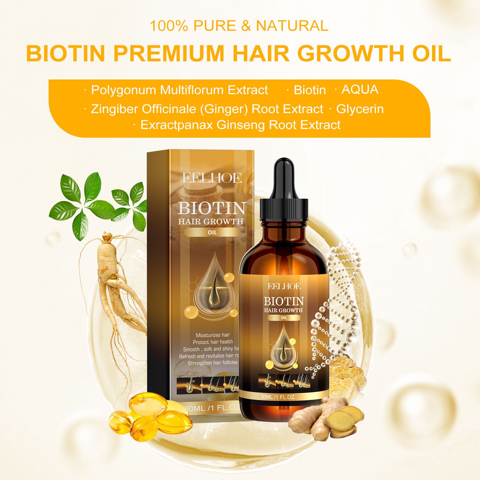 Biotin Hair Oil – Smooth, Strengthen & Nourish Hair Naturally