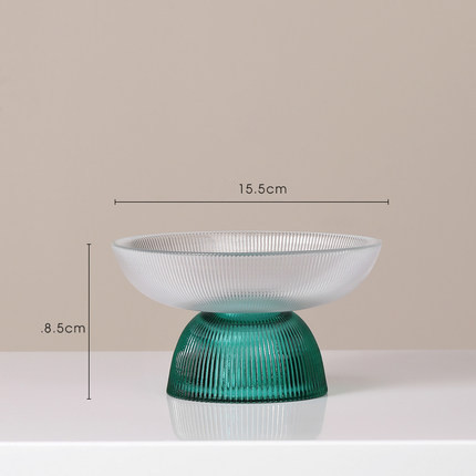 Pet Cat Bowl Neck Guard High Foot Large Diameter Glass Material