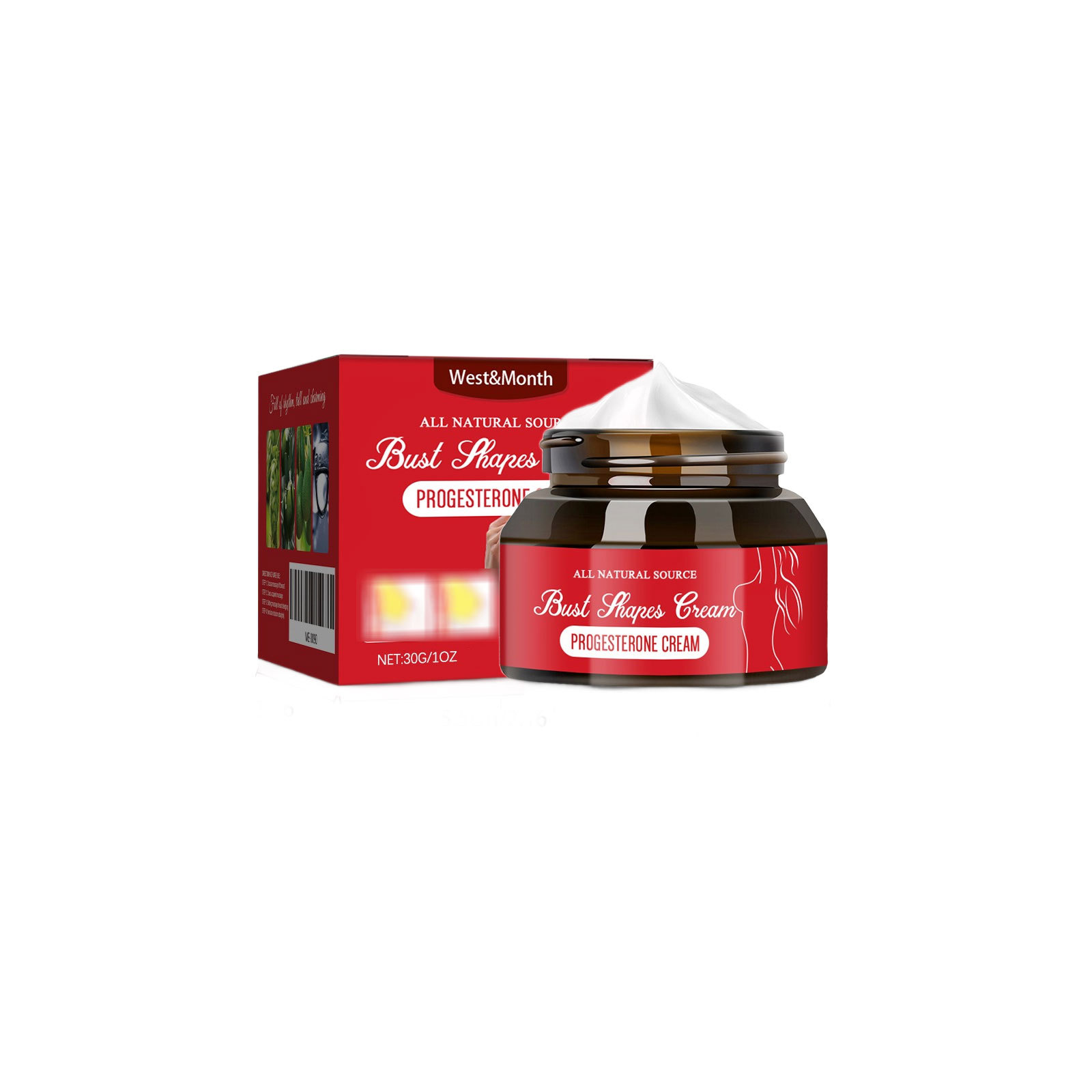 WEST MONTH Breast Care Cream - Gentle Massage And Comfortable Moisturizing Breast Care Cream For Women