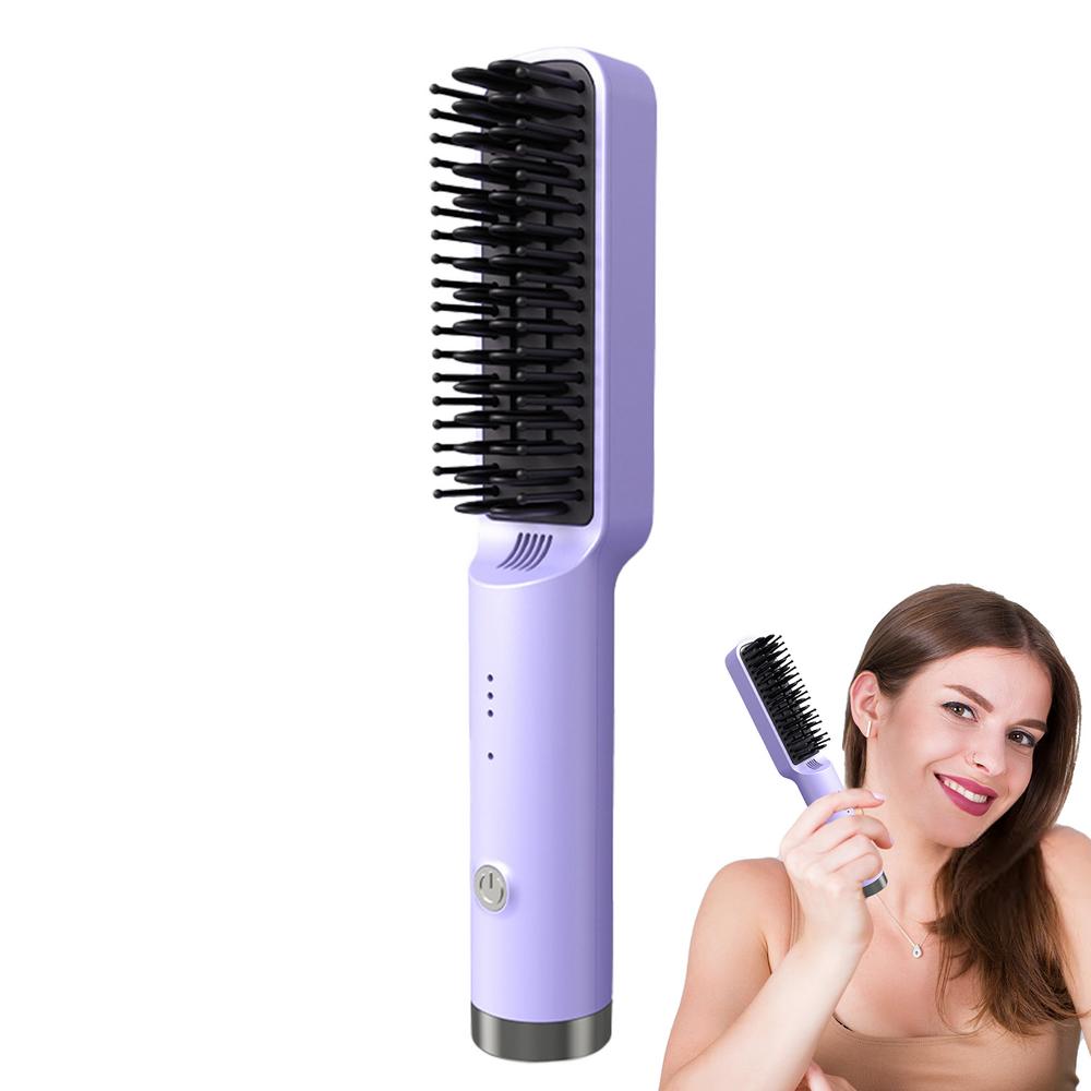 Title 1, Hair Straightener Brush Fast Heated Straightene...