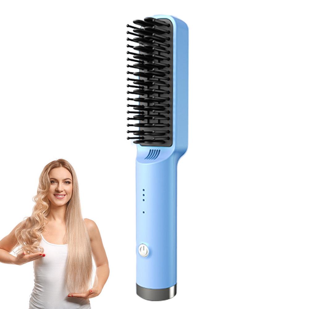 Title 2, Hair Straightener Brush Fast Heated Straightene...