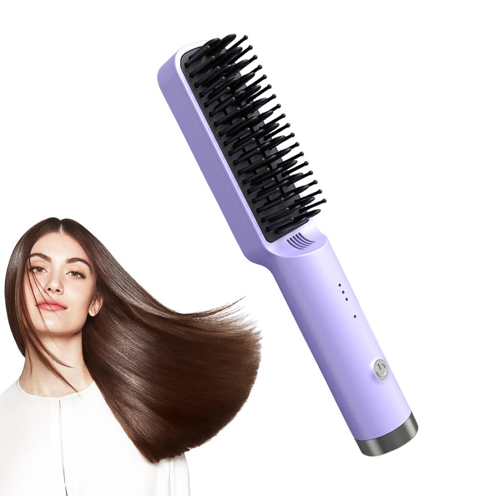 Title 4, Hair Straightener Brush Fast Heated Straightene...