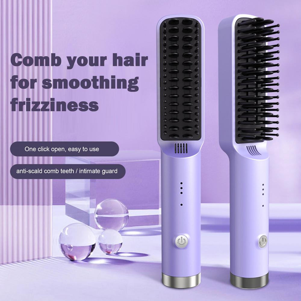 Title 6, Hair Straightener Brush Fast Heated Straightene...