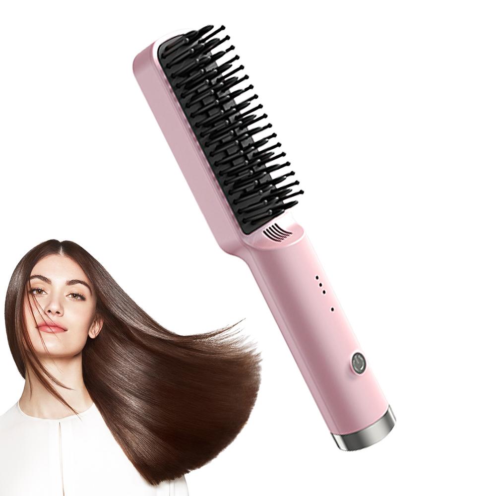 Title 7, Hair Straightener Brush Fast Heated Straightene...