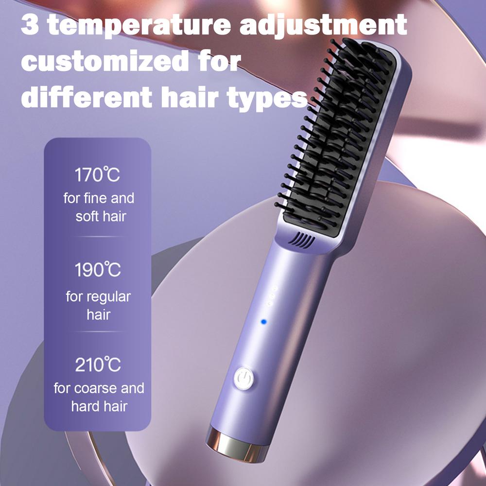 Title 10, Hair Straightener Brush Fast Heated Straightene...