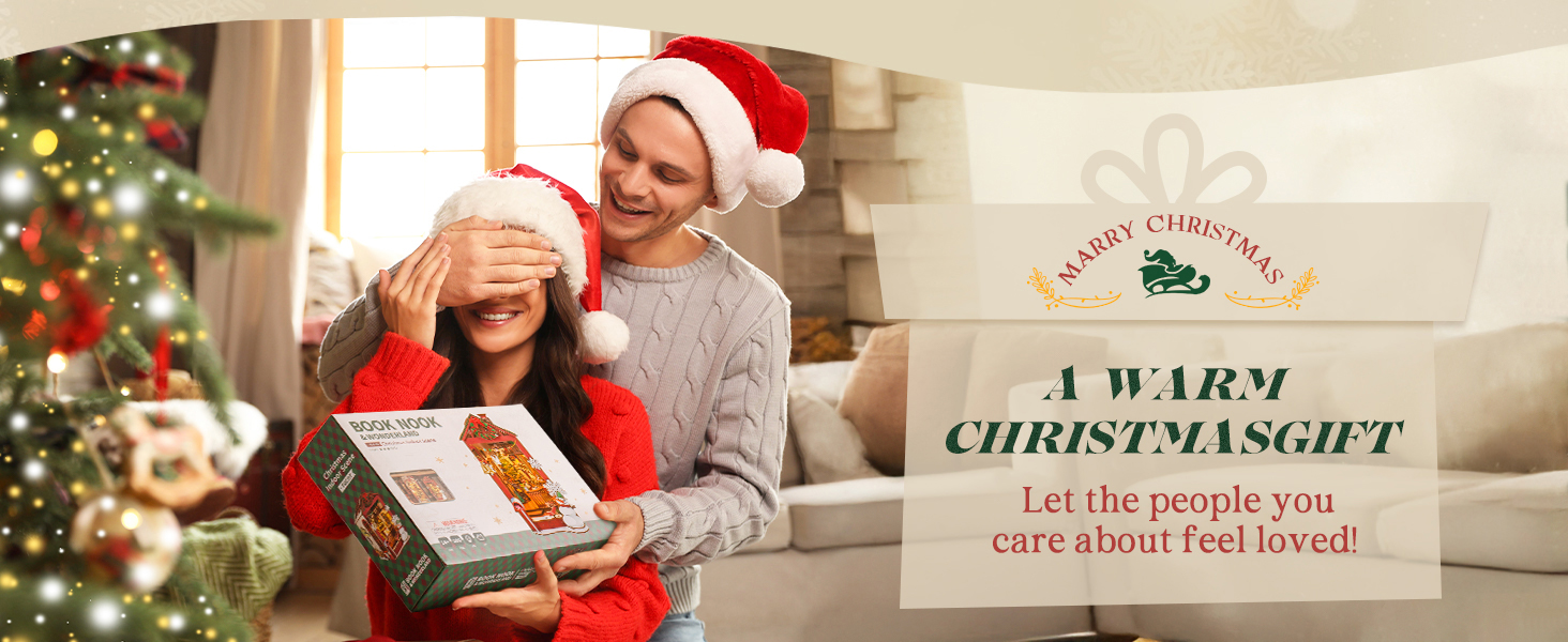 Title 6, ROBOTIME DIY Christmas Dollhouse Wood Kit Book ...