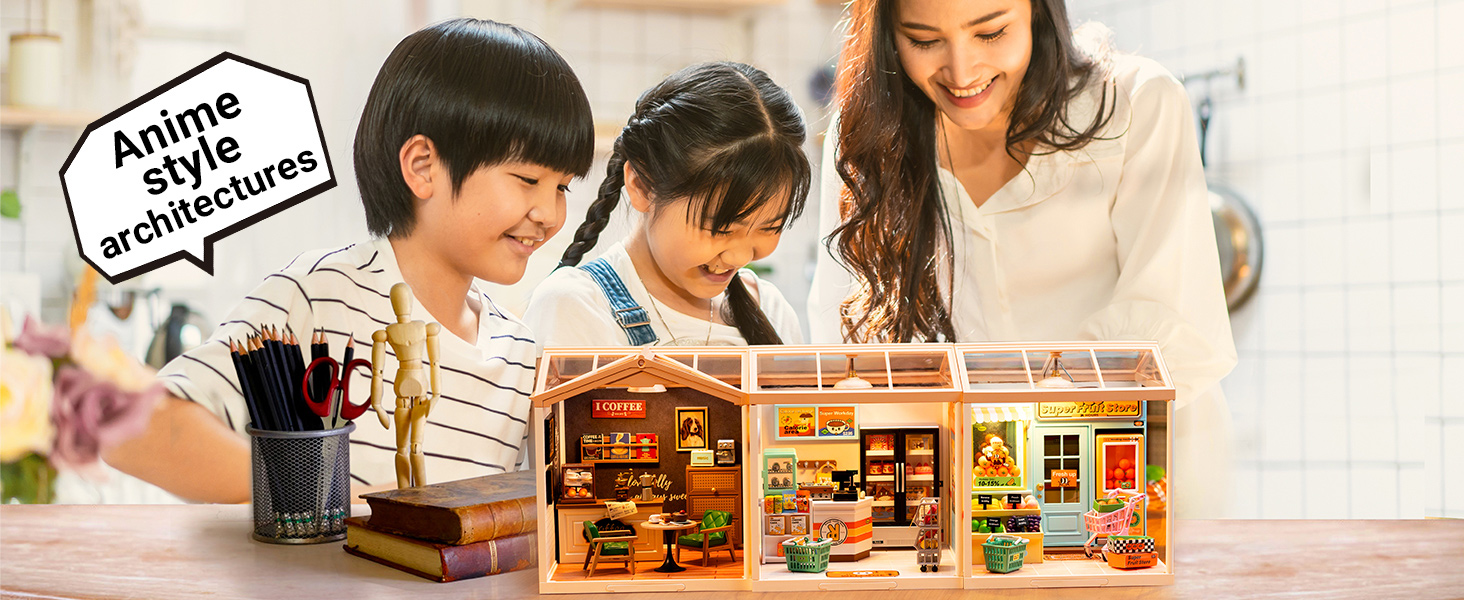 Title 1, ROBOTIME DIY Miniaturen Poppenhuis Kits Super C...