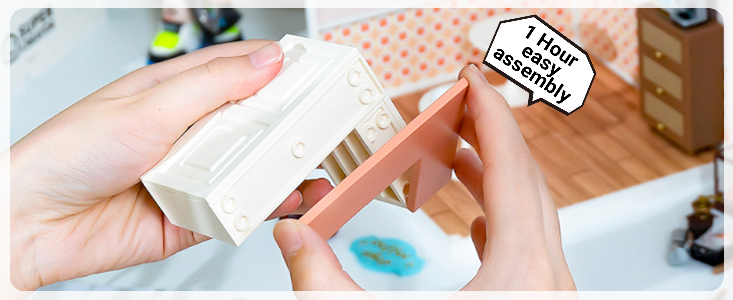 Title 2, ROBOTIME DIY Miniaturen Poppenhuis Kits Super C...