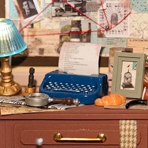 Title 6, ROBOTIME DIY Casa de Bonecas em Miniatura Mysti...