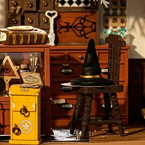 miniatures fairy house kit diorama kit halloween decoration halloween house kit hobbies for women