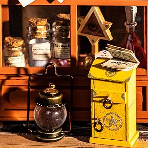 Title 15, ROBOTIME DIY Casa de Bonecas em Miniatura Mysti...