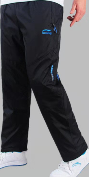 Straight youth polyester men's trousers