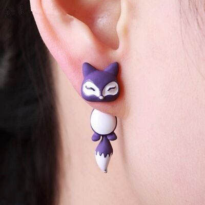 Title 1, Polymer clay animal earrings for women, handmad...