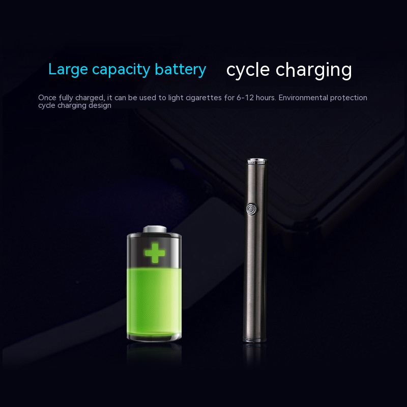 USB Charging Lighter Mini Windproof Cylinder Heating Wire Cigarette Lighter - Image 7