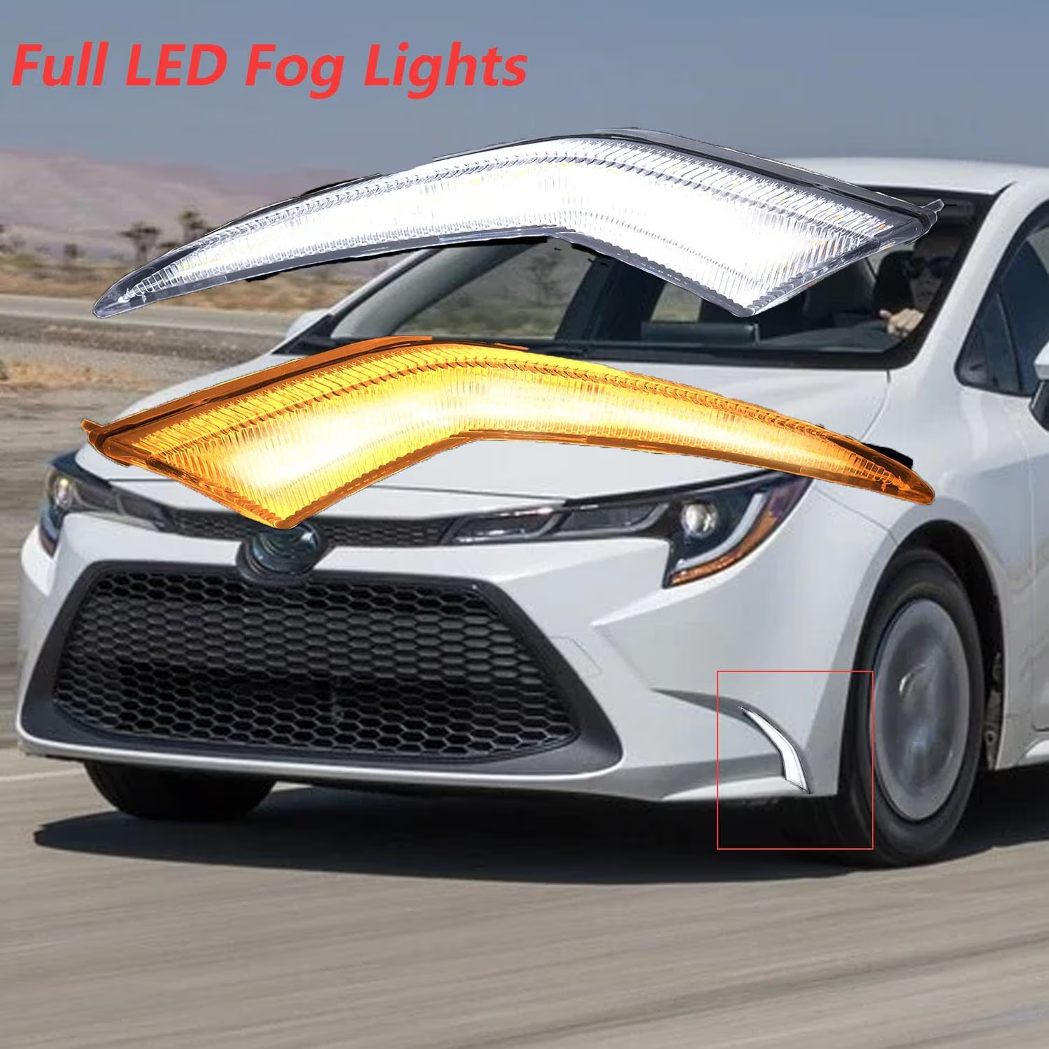 LED daytime running lights for cars