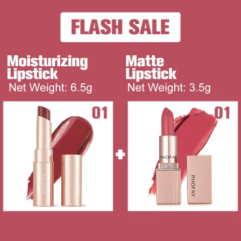 PHOFAY Moisturizing Lipstick and Matte