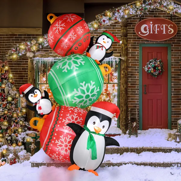 8.9ft Âú£ËØûÁêÉÂíå‰ºÅÈπÖ 8È¢óLEDÁÅØ ÊùüÂè£Ë¢ã Âú£ËØûÂÖÖÊ∞îË£ÖÈ•∞-34