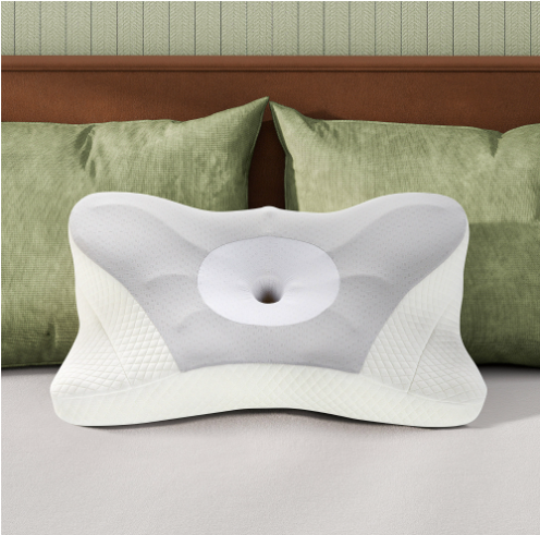Cervical Neck Pillow, Cooling Ergonomic Memory Foam Pillows Dual Height Orthope
