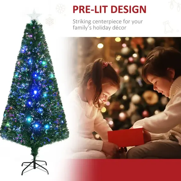 6' Tall Douglas Fir Pre-Lit Artificial Christmas