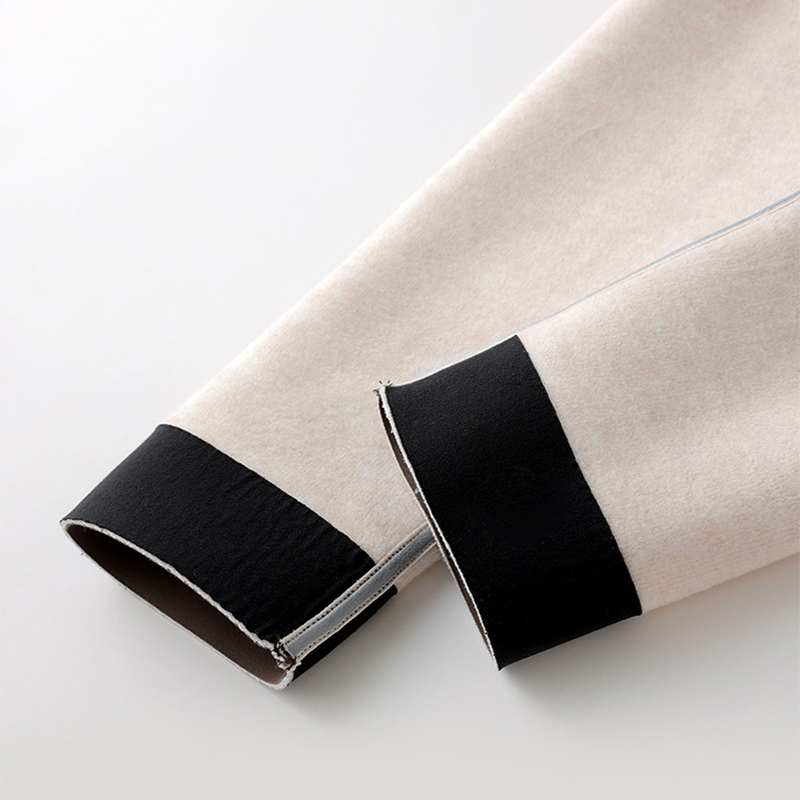 Кашемировые леггинсы с высокой талией, зимние теплые однотонные плюшевые брюки, модные тонкие брюки, женская одежда