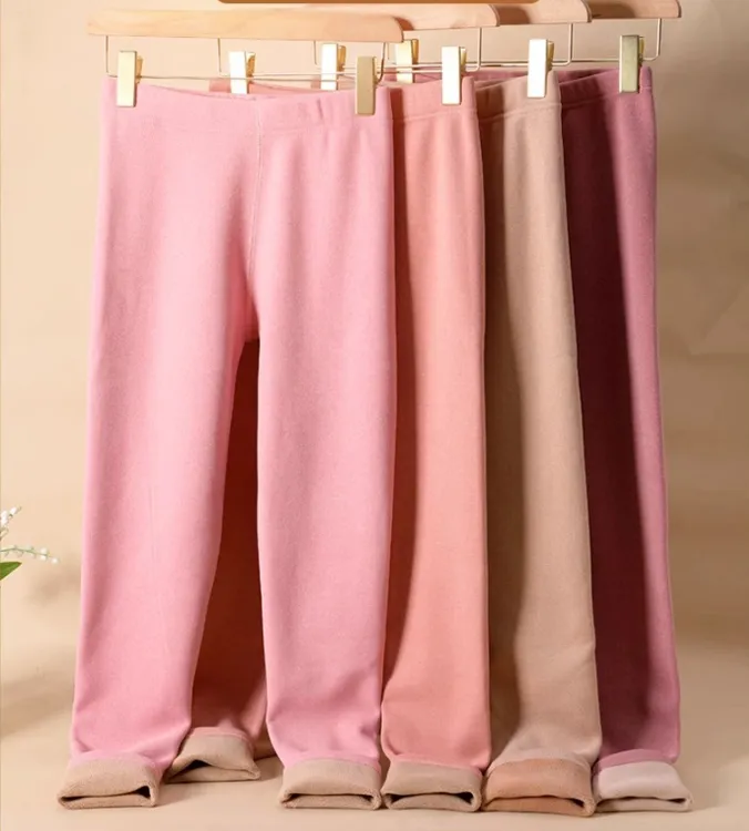 Warm Cashmere Leggings Winter Solid Slim Pants