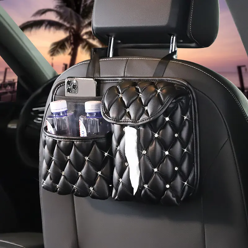 Car Storage Paper Towel Chair Back Bag