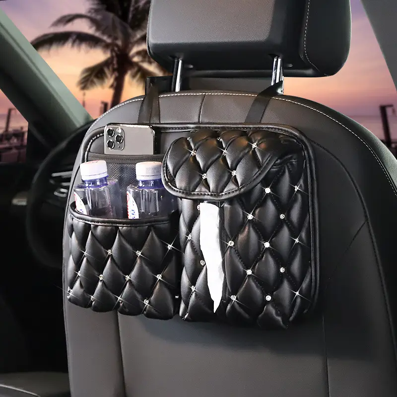Car Storage Paper Towel Chair Back Bag