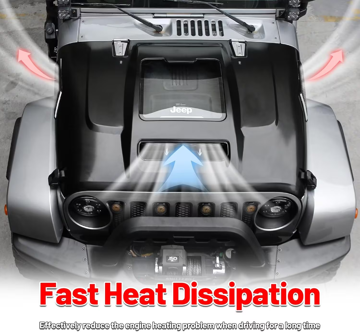 Replacement Hood Ventilation For JKU Hood Upgrades